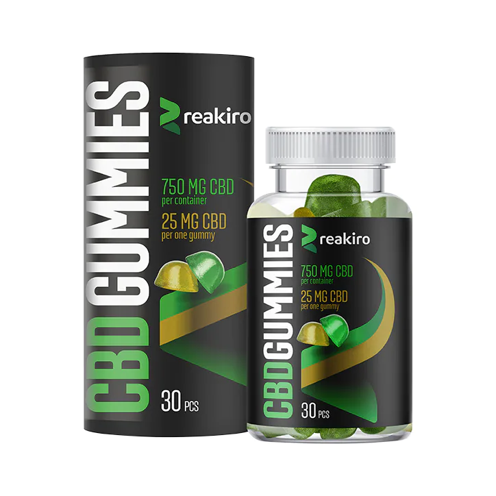 Reakiro CBD 25mg Apple & Lemon Gummies