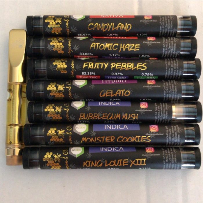 Honeycomb Clear Vape Carts