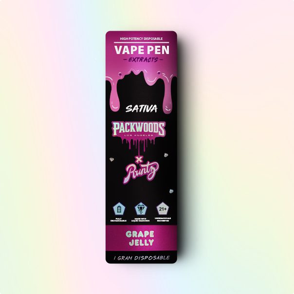 THC VAPE PEN PACKWOODSхRUNTS GRAPE JELLY