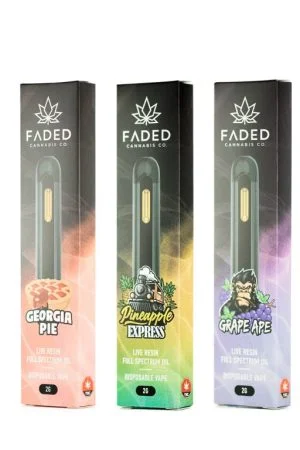 Faded Cannabis Co. 2mL Live Resin Vape Pen Bundle